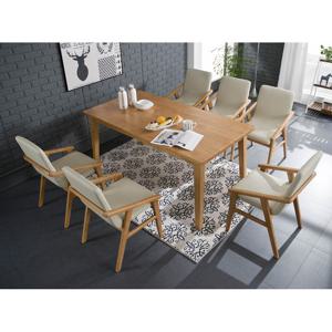 (착불)우아미가구 호리스 원목 6인 식탁 의자 세트