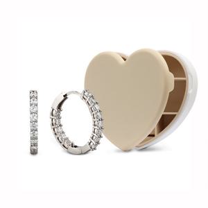 하트케이스+14K 브릴리언 L 귀걸이(plated) EB-1133-W