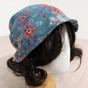 [애슬릿][애슬릿]린넨 꽃 중년 엄마 여름 벙거지 버킷햇 모자