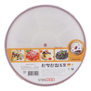 카네이션 원형 찬합 5호