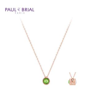폴브리알 [SILVER] PYSN008S 탄생석 양면 목걸이 (8월 페리도트)