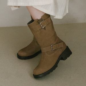 [지쎄공식몰] 천연가죽 여성수제화 세디 미들부츠 GIS-44284