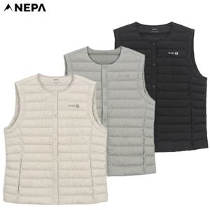 [네파][다운조끼 베스트](7K61302)_여성 가을겨울 레타 라운드 경량 구스다운 베스트 조끼