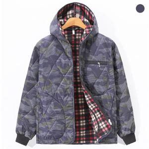 [후앙스] 밀리터리 카모 후드 기모 깔깔이 패딩 SDPD6459