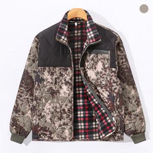 [후앙스] 디지털 밀리터리 배색 기모 깔깔이 패딩 SDPD4459