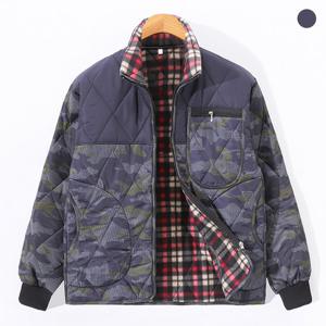 [후앙스] 밀리터리 카모 배색 기모 깔깔이 패딩 SDPD5459