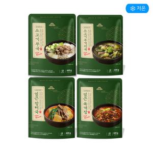 [GS단독] [냉동] 집밥장인 국탕 체험 4팩 선물세트(무국1+우거지국1+냉동육개장1+냉동장터국1)