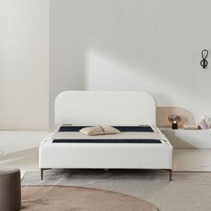 [온열침대] 현대의료기 건강침대 레토Q 화이트 퀸 게르마늄 돌침대