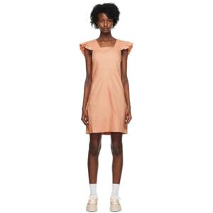 25 FW 씨바이끌로에 여성 핑크 피나포어 미니 드레스 231373F052006