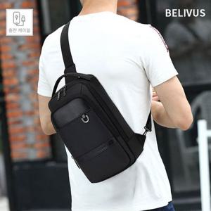 빌리버스 남자 슬링백 BJI415 숄더 가방 웨이스트백
