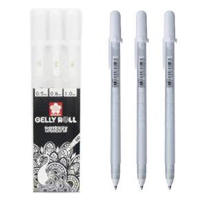 사쿠라 중성펜 겔리롤 화이트 젤펜 3본 세트