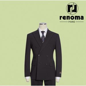 [레노마캐주얼]SS 레노마 이태리 수입원단 고급스러운 블랙 스트레치 더블정장 RPAMSJ170ADG