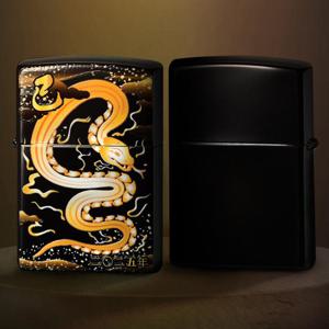 ZIPPO 지포 라이터 블랙 티타늄 스네이크 ZPO1MA003