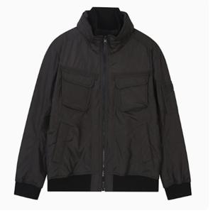 [버커루] 유니 나일론 시레 하이넥 지퍼장식 패딩 점퍼 (B245Z2220P)