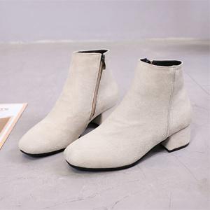 여성 3컬러 정장 스웨이드 미들힐 앵글부츠 MK619