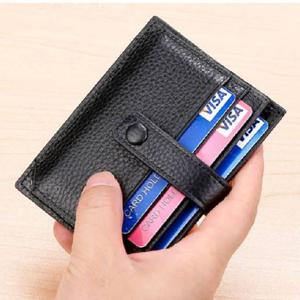 남자 여성 가죽 카드지갑 교통카드 지갑 간단한 외출