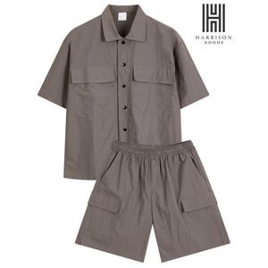 [해리슨][해리슨] 패밀리 포켓 반팔 셔츠+반바지 셋업 HDEF1022