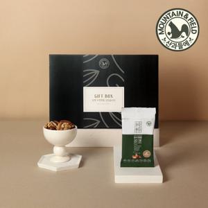 [산과들에] 볶은하루견과 순수정담 50봉선물세트+쇼핑백 (오직견과구성)