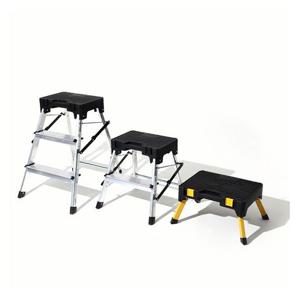 로다홈 접이식 툴박스 사다리(1단/2단/3단) 공구함