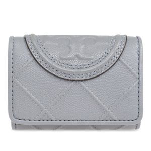 토리버치 그레이 퀼티드 플레밍 소프트 로고 지갑 158612400 GR