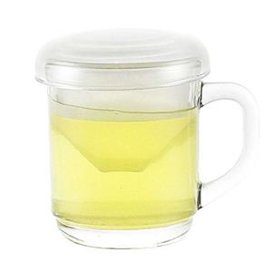 유리머그잔 럭키글라스 필터컵 300ml 뚜껑머그잔 필터머그컵 유리