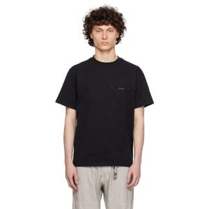 25 FW 앤드 원더 남성 블랙 Gramicci 백프린트 티셔츠 252817M213000