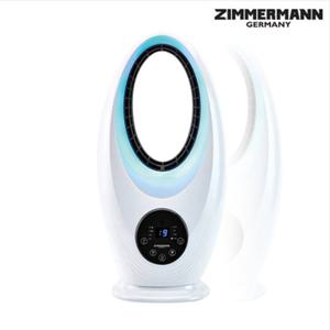 독일 짐머만 에어홀 LED 날개없는 선풍기(화이트) ZMF-AM808W