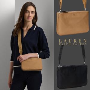 폴로 랄프로렌 0888188517677 여자 가죽 트림 나일론 Landyn 숄더 크로스백