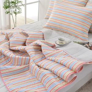 스트라이프 듀라론 냉감 쿨링 누빔이불패드세트 SS (이불SS+카페트SS+베개)