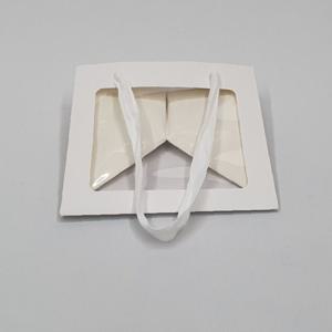 투명창 정사각 선물 쇼핑백 화이트 소