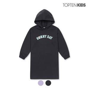 [탑텐키즈][탑텐키즈] 여아 더블니트 후드 원피스_MKC1OO2001