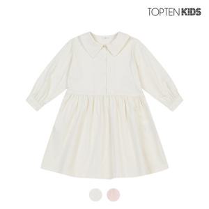 [탑텐키즈][탑텐키즈] 여아 카라 우븐 원피스_MKD1OO2112