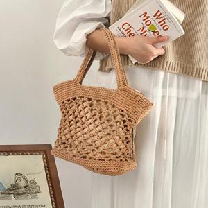 [써니 패션] 휴양지 손뜨개 니트가방 데일리 네트백