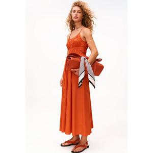 [타미힐피거종합관] 여성 스트랩 롱 드레스 (T22F6TDR004WT1 SCX)