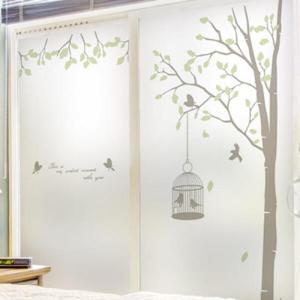 아트박스/꾸밈 ps276-자작나무숲이야기_유리문시트지