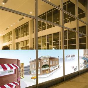 아트박스/낭만창고 nang207-카페스토리-뮤럴실사 시트지