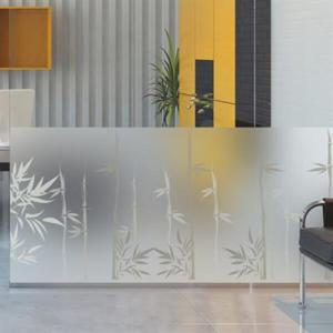 아트박스/낭만창고 dgcn112-대나무숲-무점착 반투명 창문 시트지