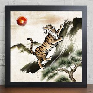 아트박스/꾸밈 iv002-용맹한호랑이_인테리어액자
