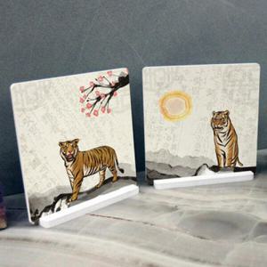 아트박스/꾸밈 cr360-스탠드액자2P_한국전통호랑이