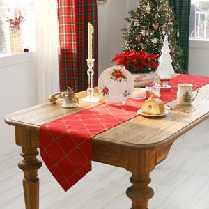 아트박스/앤코튼 크리스마스 레드베리 테이블 식탁 러너 6인용