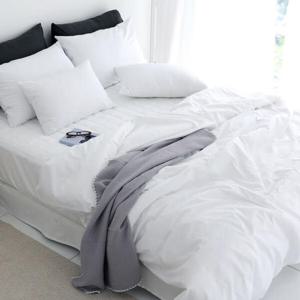 아트박스/스코홈 순면 30수 호텔식 해피 이불커버+누빔매트커버