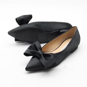 아트박스/베리콕 빅리본 포인트 플랫슈즈 단화 낮은굽 구두