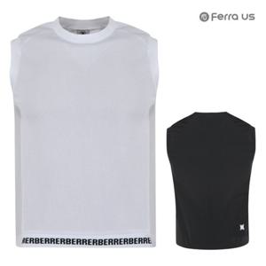 보스케 남자 여름 골프 레터링 시보리 망사 조끼 TB2506141526