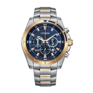 시티즌 AN8206-53L 쿼츠 크로노그래프 블루 다이얼  남성 메탈
