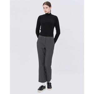 헤지스 골프 여성 24FW 스테디셀러하이넥 스트레치 패턴 티셔츠 (BLACK) WWTS4D702BK