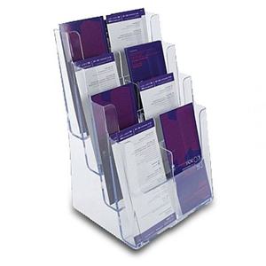 아크릴 A4 카다로그 꽂이 4단 아크릴수납함 종이꽂이 카탈로그 카타록 꽂이판
