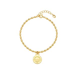 [티르리르]에그 코인 실버옐로우 팔찌 HBSSVY11878M