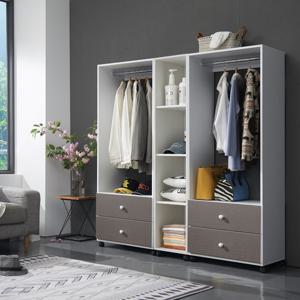 [더젠] 프릭스1500 이동식수납드레스행거옷장세트5(300 오픈행거