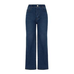 숲  (SARDP93) 웨이스트 밴딩 배기 데님 팬츠