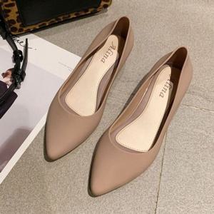 하이힐 여자 플랫 슈즈 구두 단화 신발 젤리슈즈 미들굽